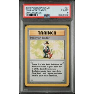 1999 Pokemon Shadowless #77 Pokemon Trader PSA 6 - Pop 19